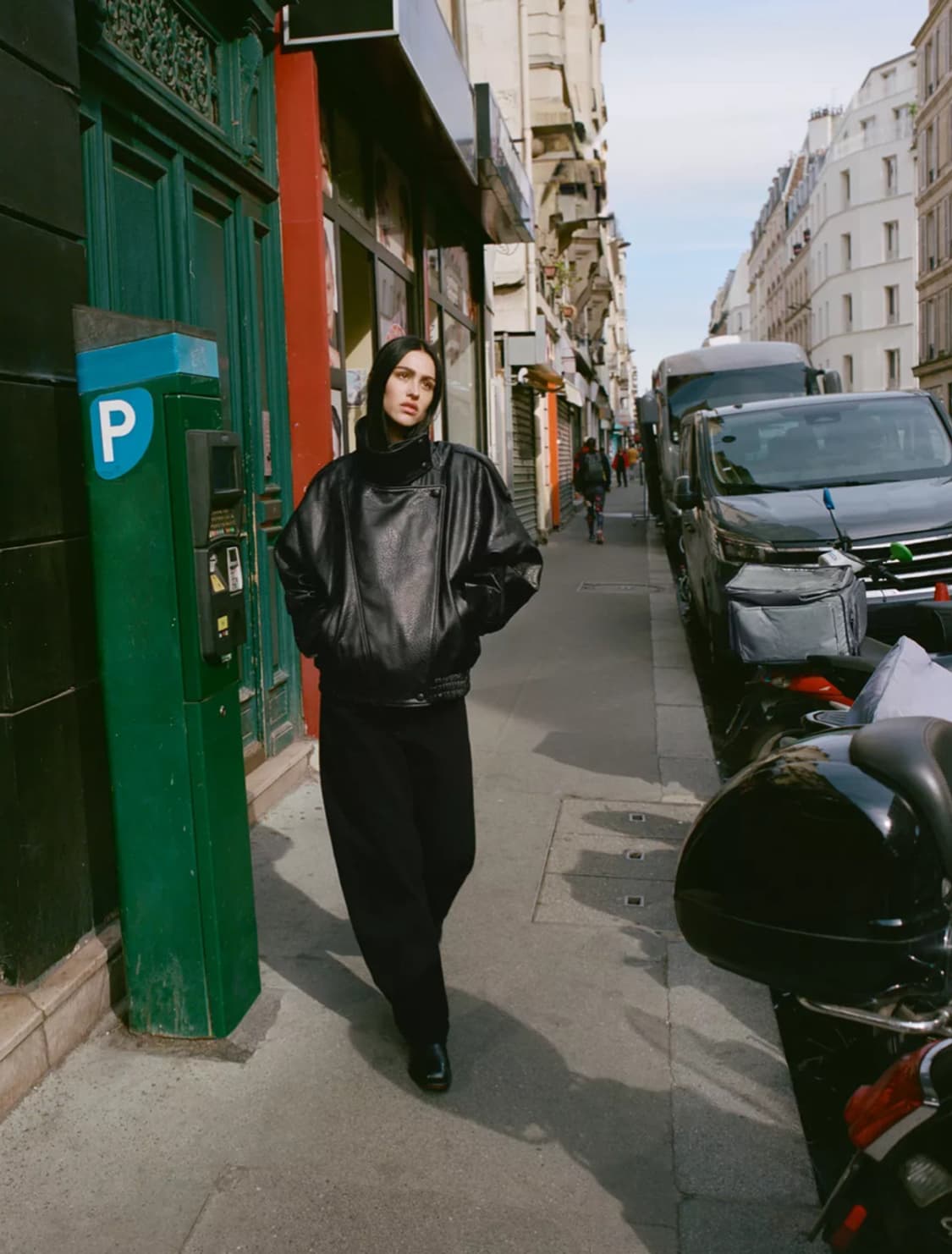 자라 페이크 레더 점퍼 4391/872 XS 상품이미지2