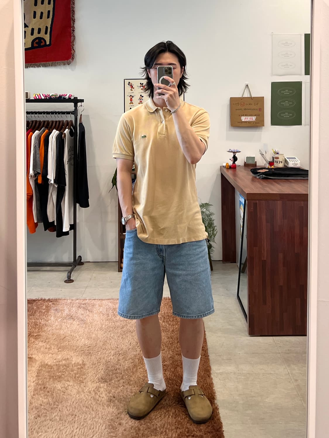 Lacoste 라코스테 카라티 pk 반팔 티셔츠 (beige) 상품이미지2