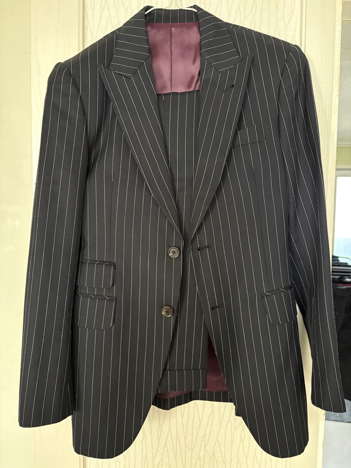 루바나 스트라이프 맞춤수트 상품이미지1