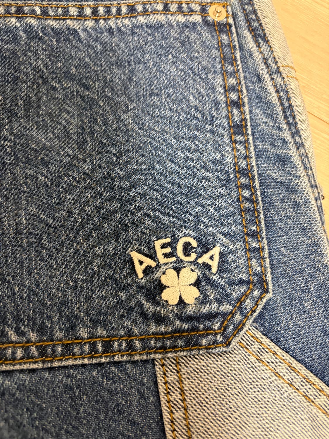 에이카화이트 더블니 팬츠 상품이미지4