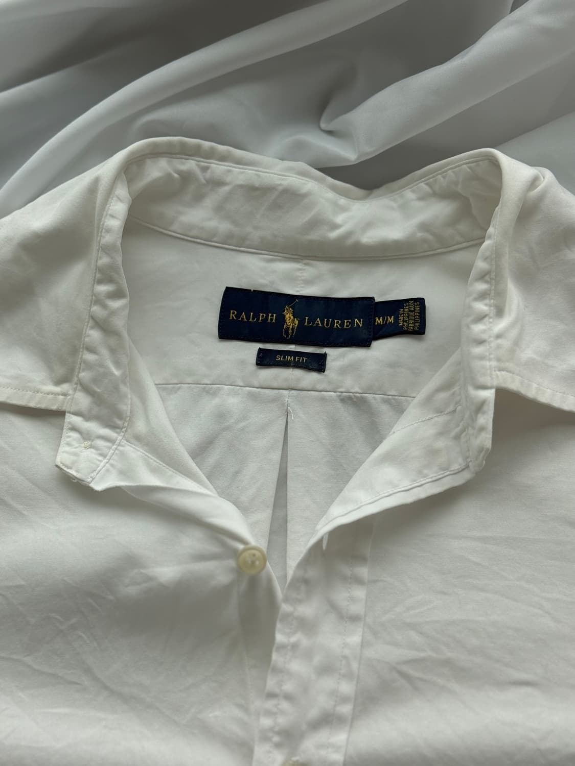 폴로 랄프로렌 화이트 슬림핏 포플린 셔츠 상품이미지7