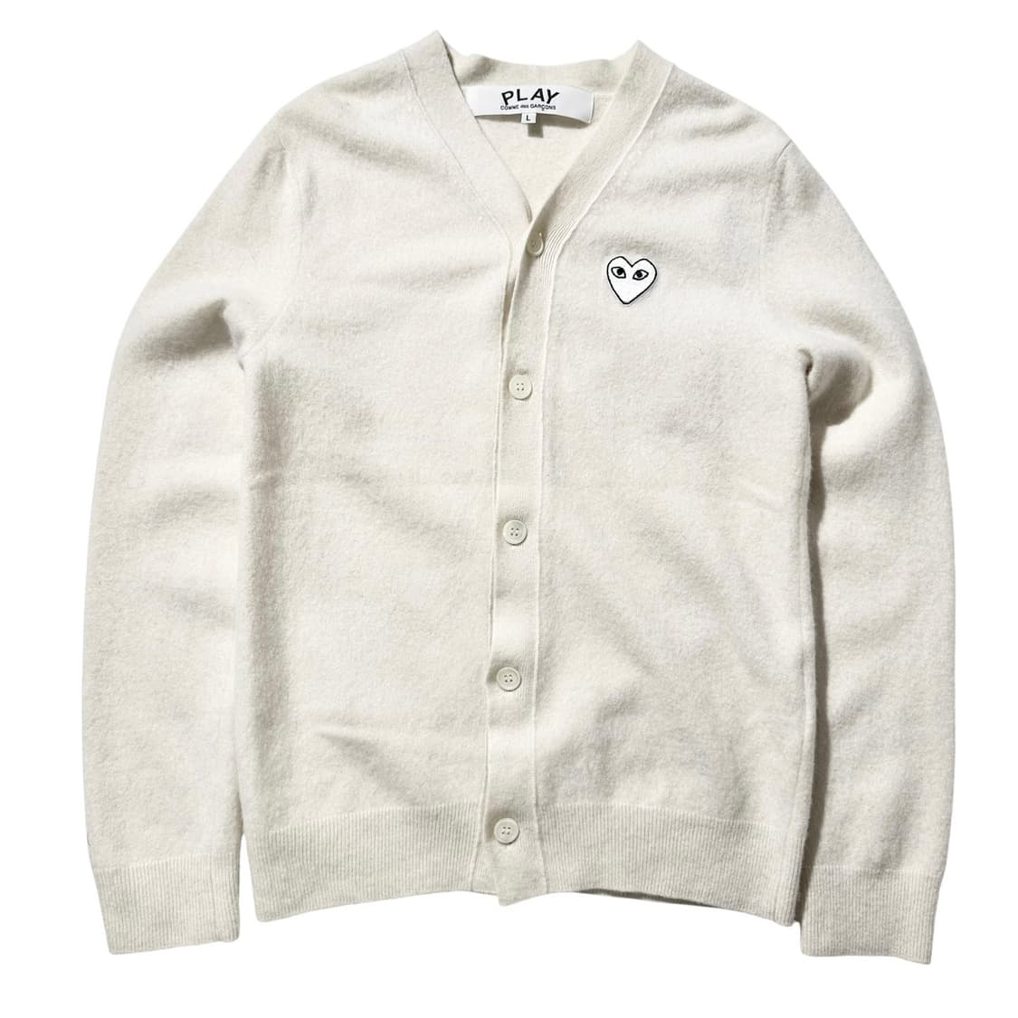 24fw 꼼데가르송 플레이 하트와펜 니트 가디건 상품이미지1