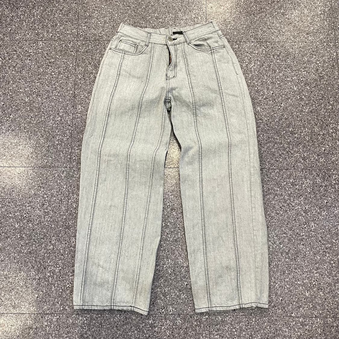 데님 절개팬츠 상품이미지1