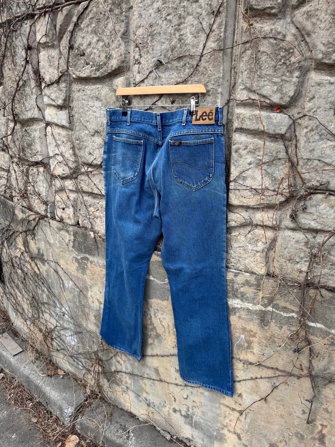 90s lee 빈티지 202-0389 부츠컷 워싱 데님 팬츠 517 상품이미지4