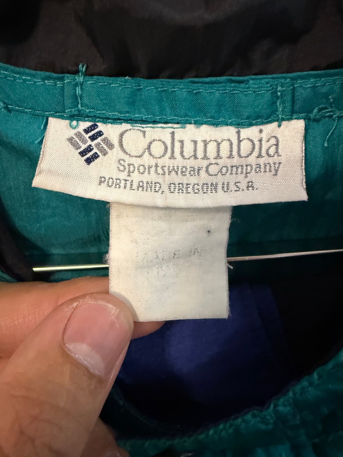 90s Columbia 컬러블록 아노락 USA 상품이미지3