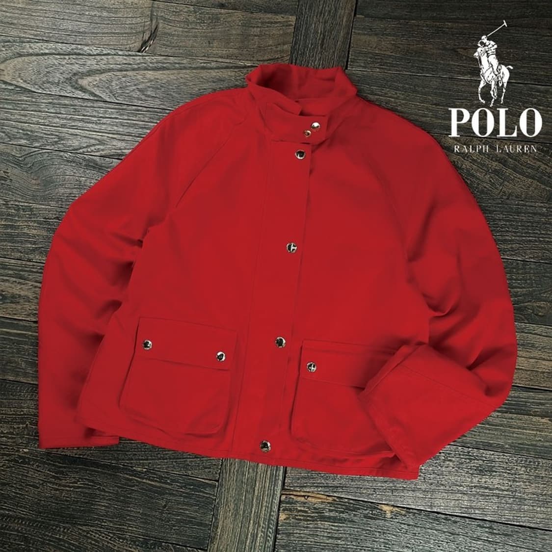 [폴로 랄프로렌] 코튼 블루종 자켓 레드 M19159 상품이미지1