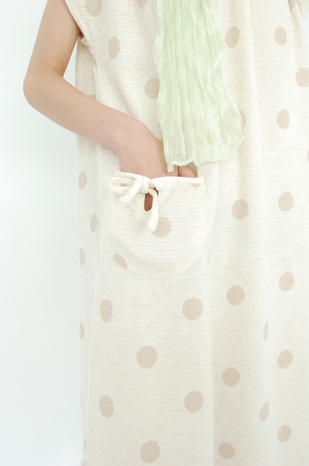 Filene linen polka one piece 상품이미지3