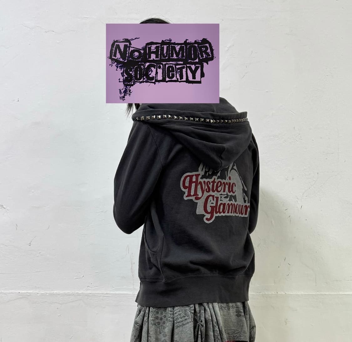 Hysteric Glamour 스터드 그래픽 후드 집업 상품이미지6