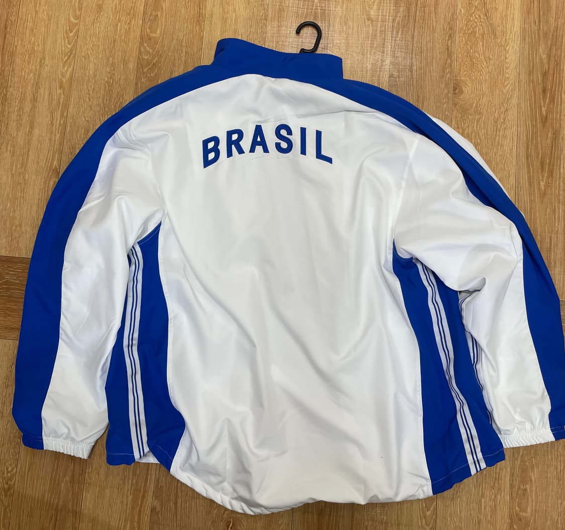 나이키 브라질 1998 리이슈 사커 레플리카 트랙 자켓 화이트 (FZ66 상품이미지4