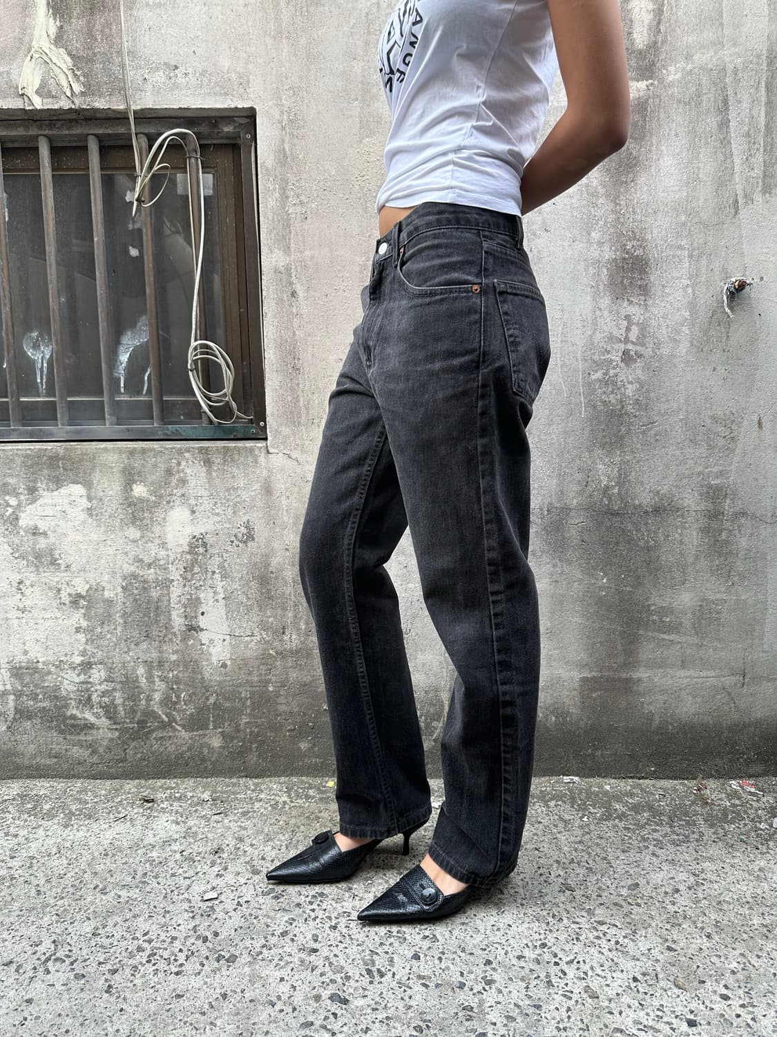 00s USA 리바이스 505 흑청  상품이미지3