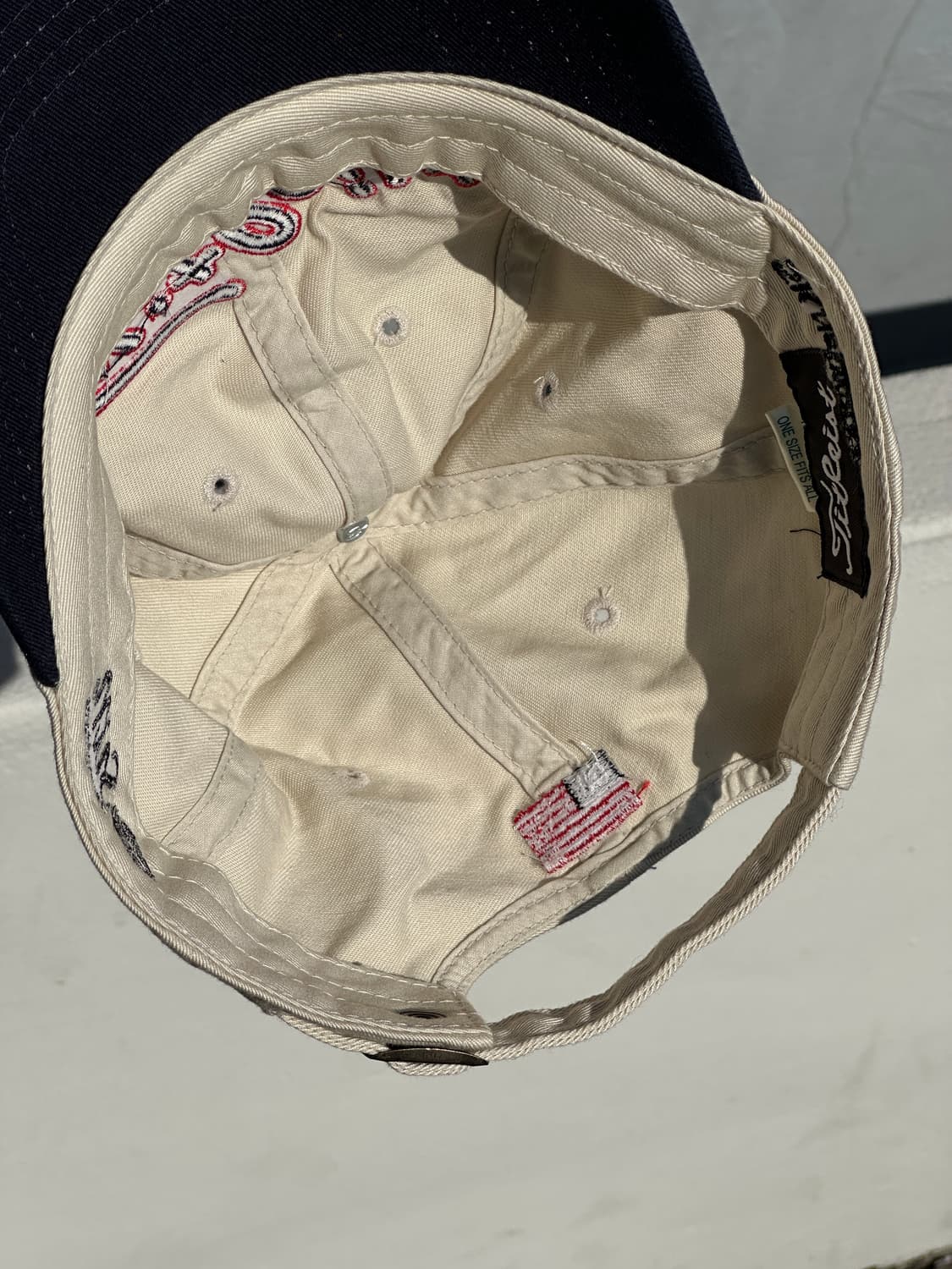 [F] 타이틀리스트 로고 베이지 볼캡 모자 상품이미지6