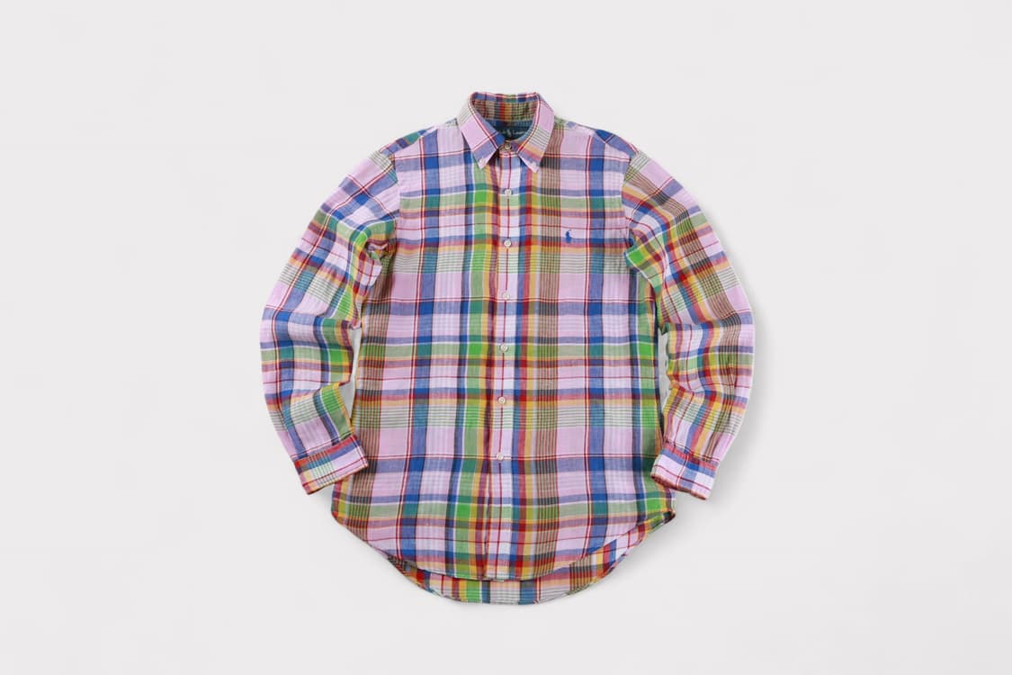 [S] 폴로 랄프로렌 마드라스 리넨 셔츠 상품이미지1