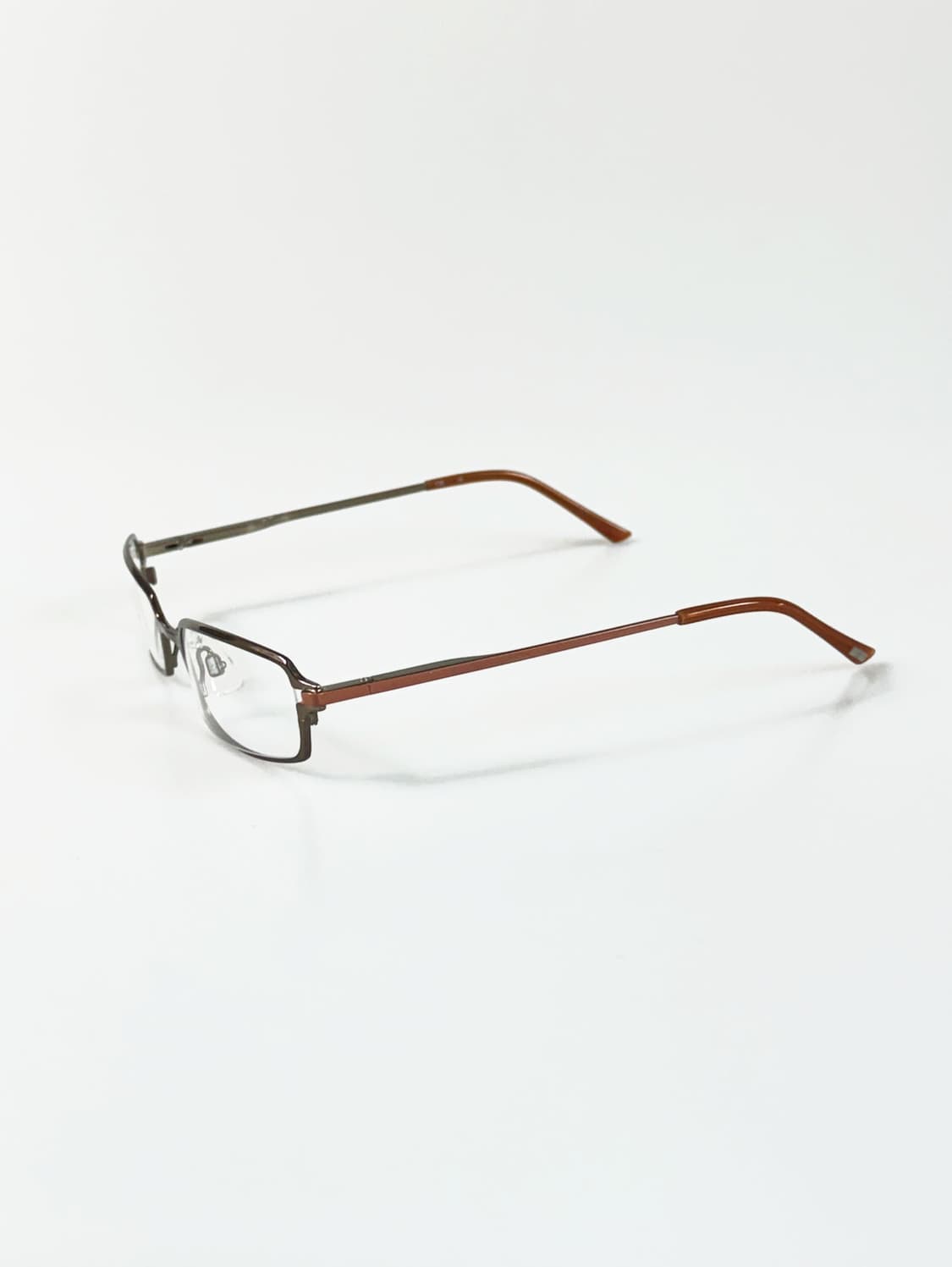 캘빈클라인 브라운 메탈 슬림 스퀘어 데드스탁 빈티지 안경 상품이미지3