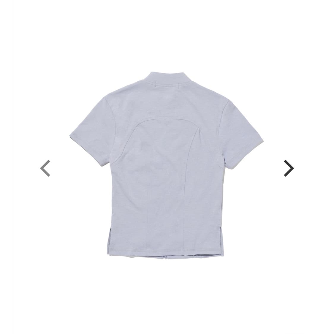 미스치프 모크넥 반팔 집업 블루 상품이미지2