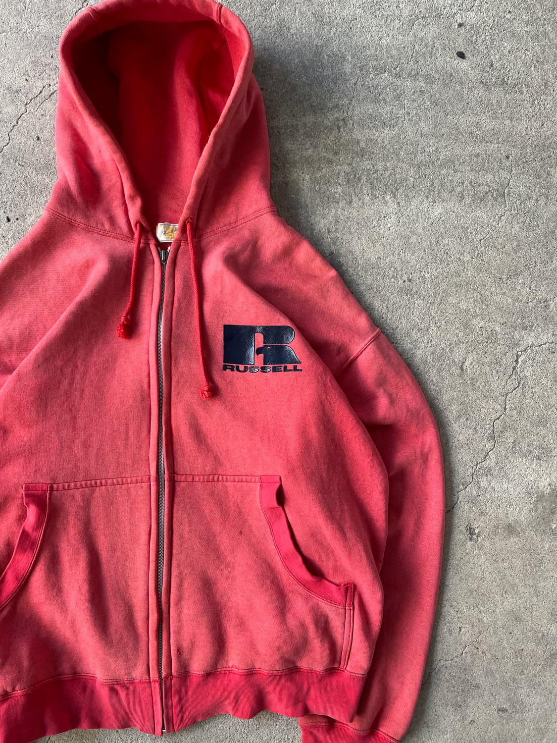 70-80s Russell Faded Red 50/50 Hood zip 상품이미지3