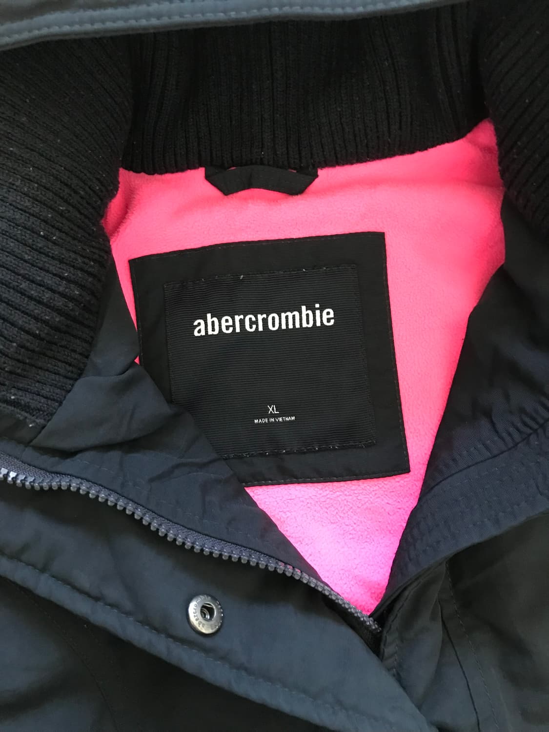 아베크롬비 자수로고 블랙 헤비 자켓 상품이미지8