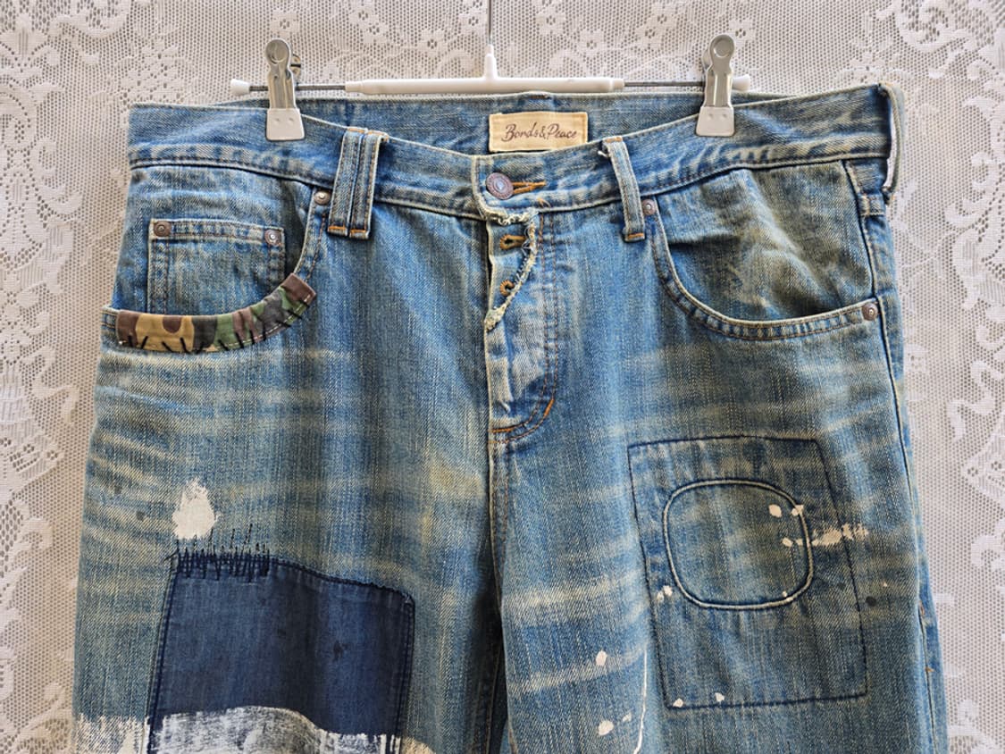 본즈 앤 피스 카모패치워크 데님 상품이미지2