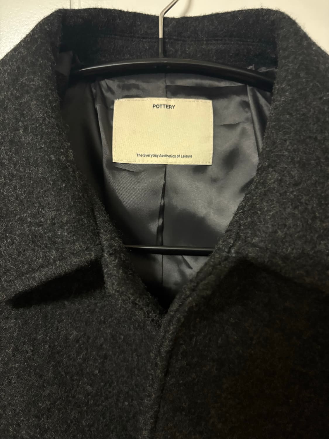 [3]포터리 멜튼 울 블루종 멜란지 그레이 상품이미지2