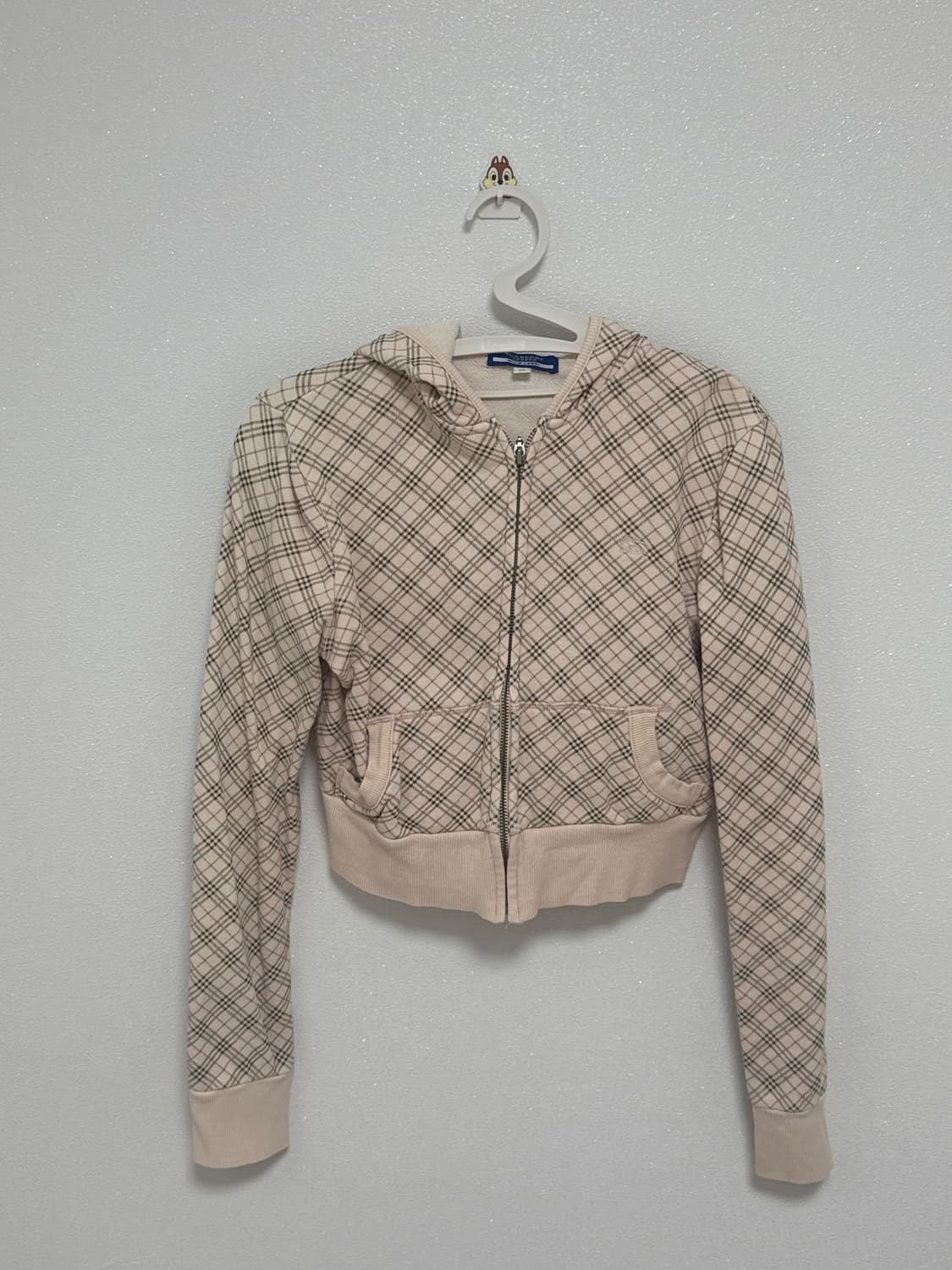 버버리 크롭 후드집업 블루라벨 상품이미지1