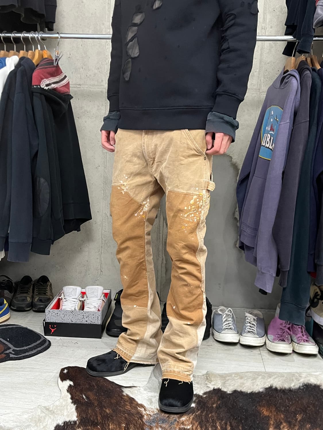 90's USA CARHARTT REMAKE CARPENTER PANTS 상품이미지1