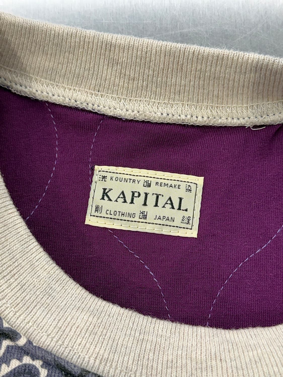 캐피탈 19aw 페이즐리 퀼트 크루넥 스웨트 포켓 코튼 셔츠 상품이미지7