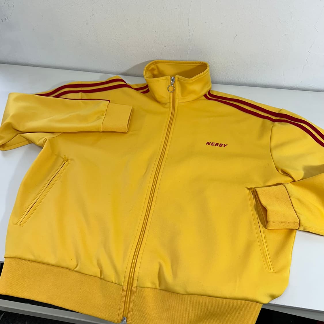 S 95 널디 옐로우 오버핏 트랙탑 집업 져지 상품이미지4