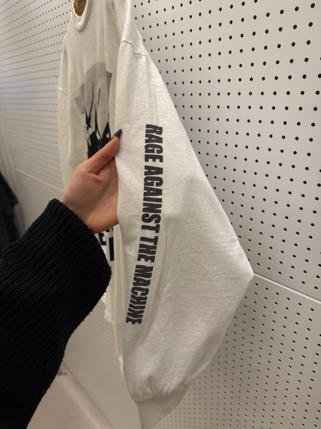 레이지 어게인스트 더 머신 프린팅 긴팔 티셔츠 U1154 상품이미지6