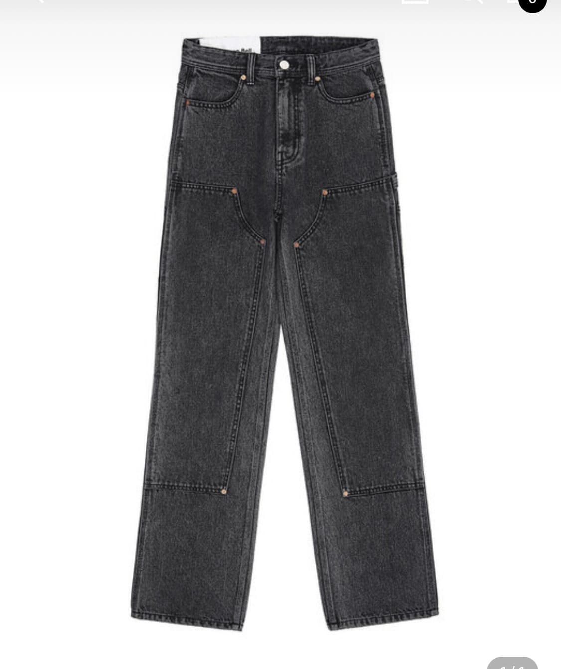 앤더슨벨 더블니 카펜터 블랙진  상품이미지5