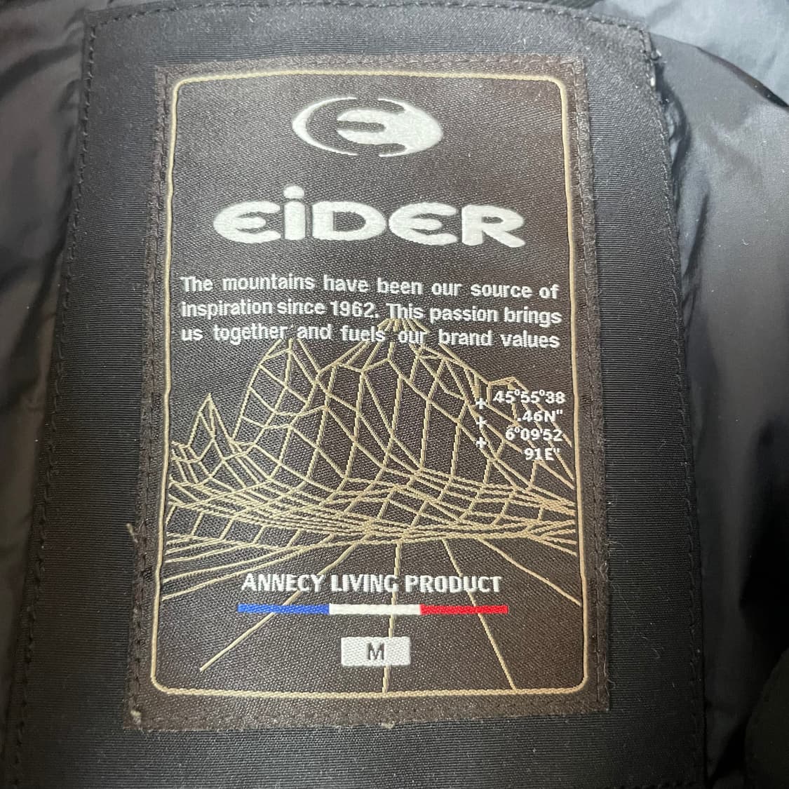 아이더 카라스3 다운 블랙 패딩 M 상품이미지4