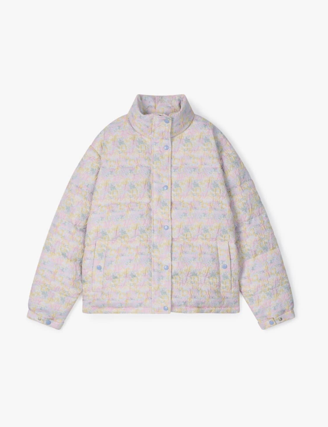 FLOWER JACQUARD PUFFER 상품이미지1