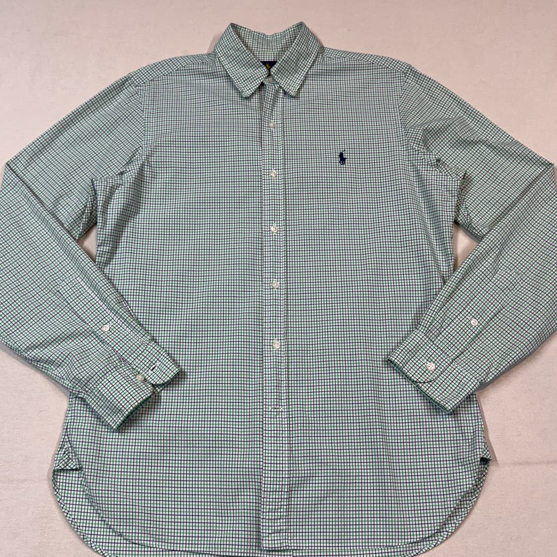 L) 폴로 랄프로렌 클래식 그린 체크 포플린 셔츠 상품이미지2