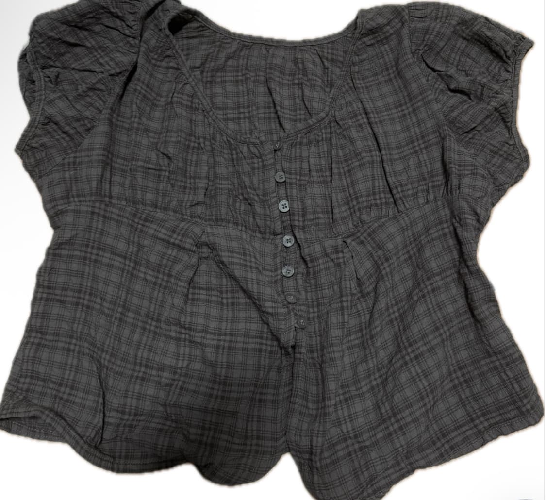 초코 블라우스 셔츠 반팔  상품이미지1