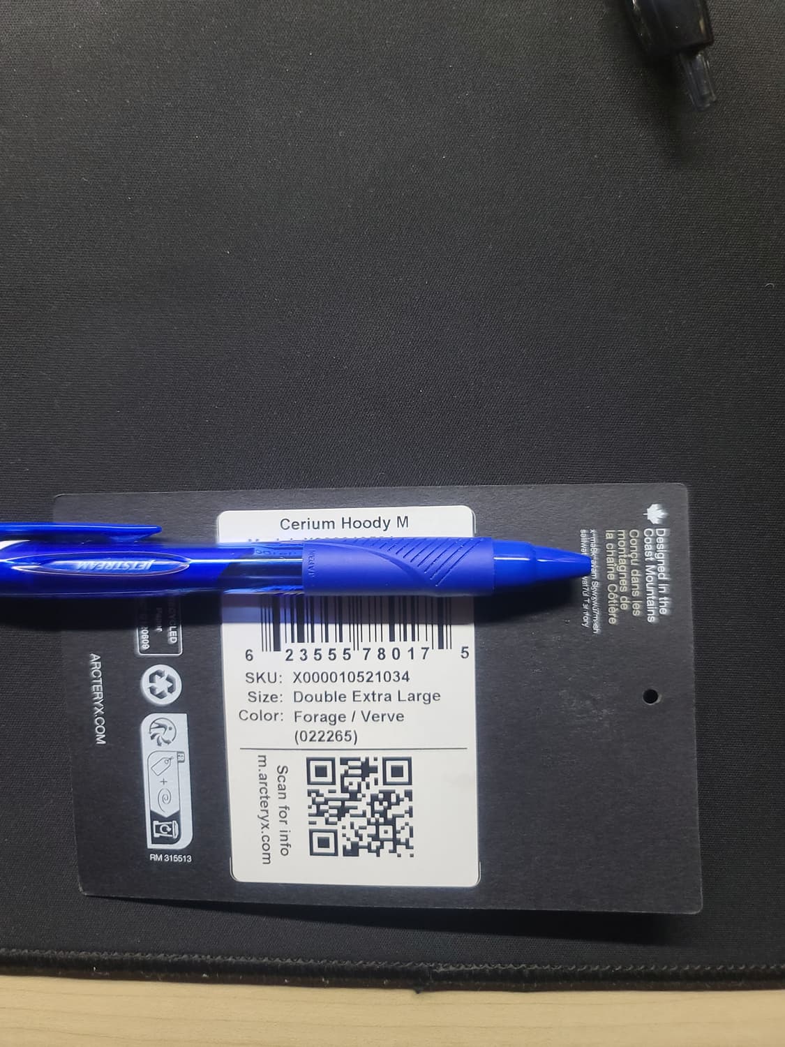 아크테릭스 세륨 후디 포리지 2XL 팝니다 상품이미지2