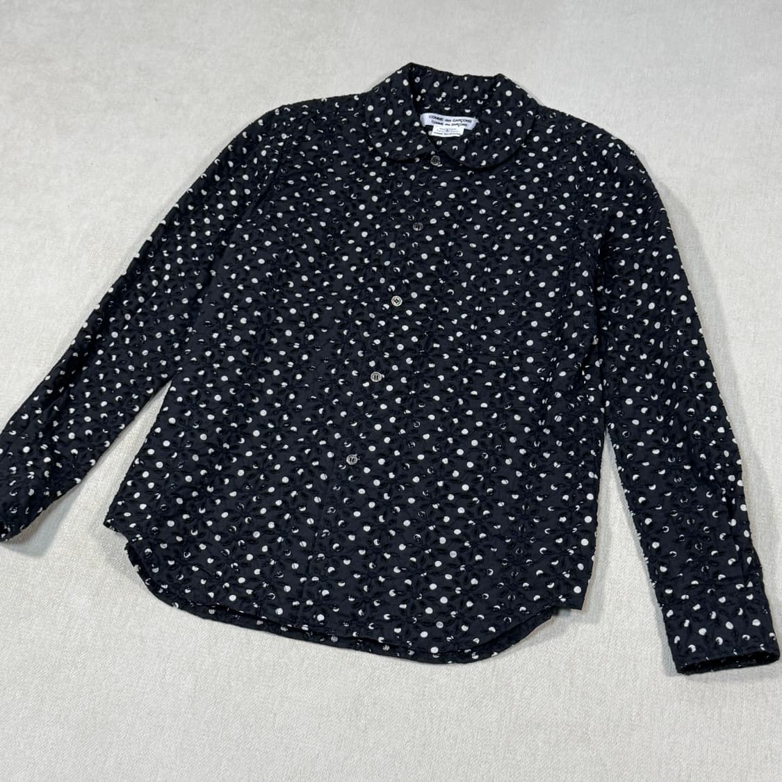 Flower polka dot shirt jacket 상품이미지2