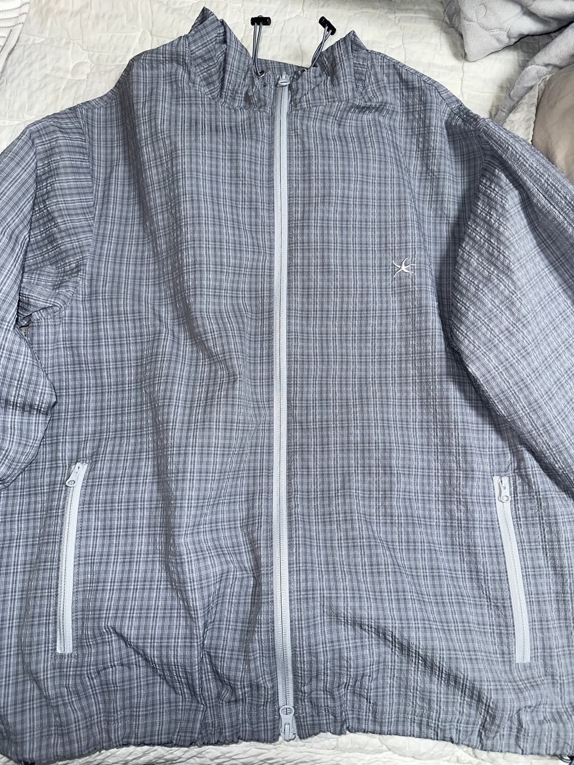 TCM check windstopper (sky blue) / S 상품이미지3