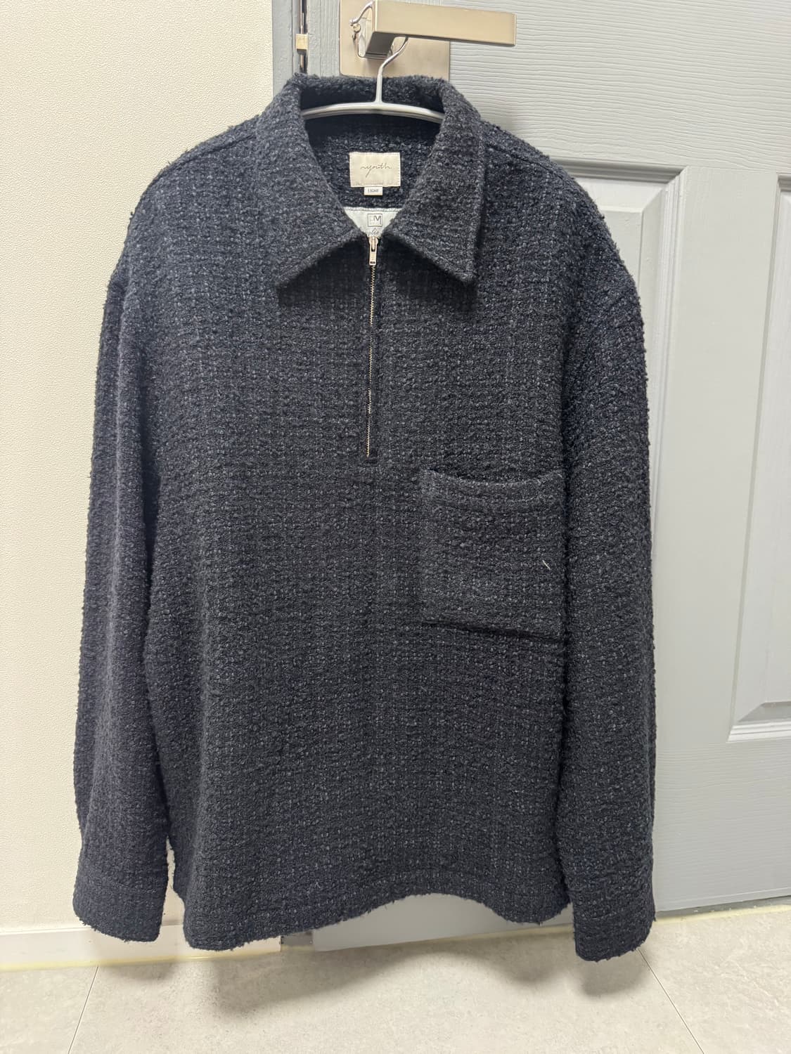 youth 유스 트위드 하프 집업 니트 m사이즈 비헤비어 바스통 드레익스 상품이미지1