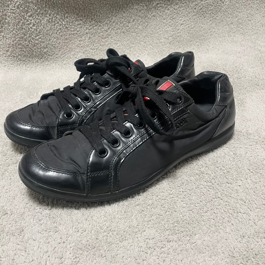 270) 프라다 스포츠 레더 나일론 트레이너 스니커즈 상품이미지3