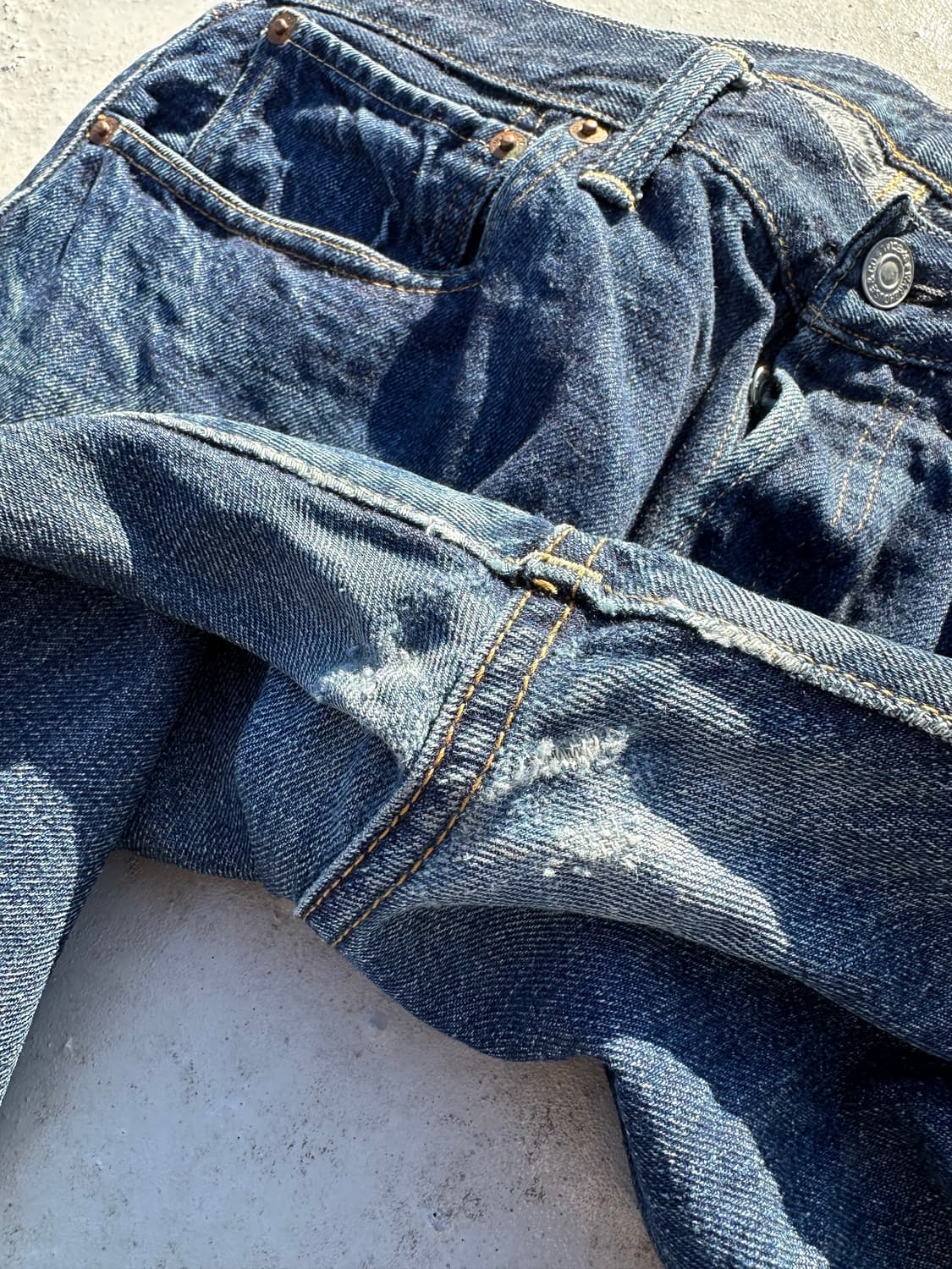 웨어하우스 1101 원워시 셀비지 상품이미지5