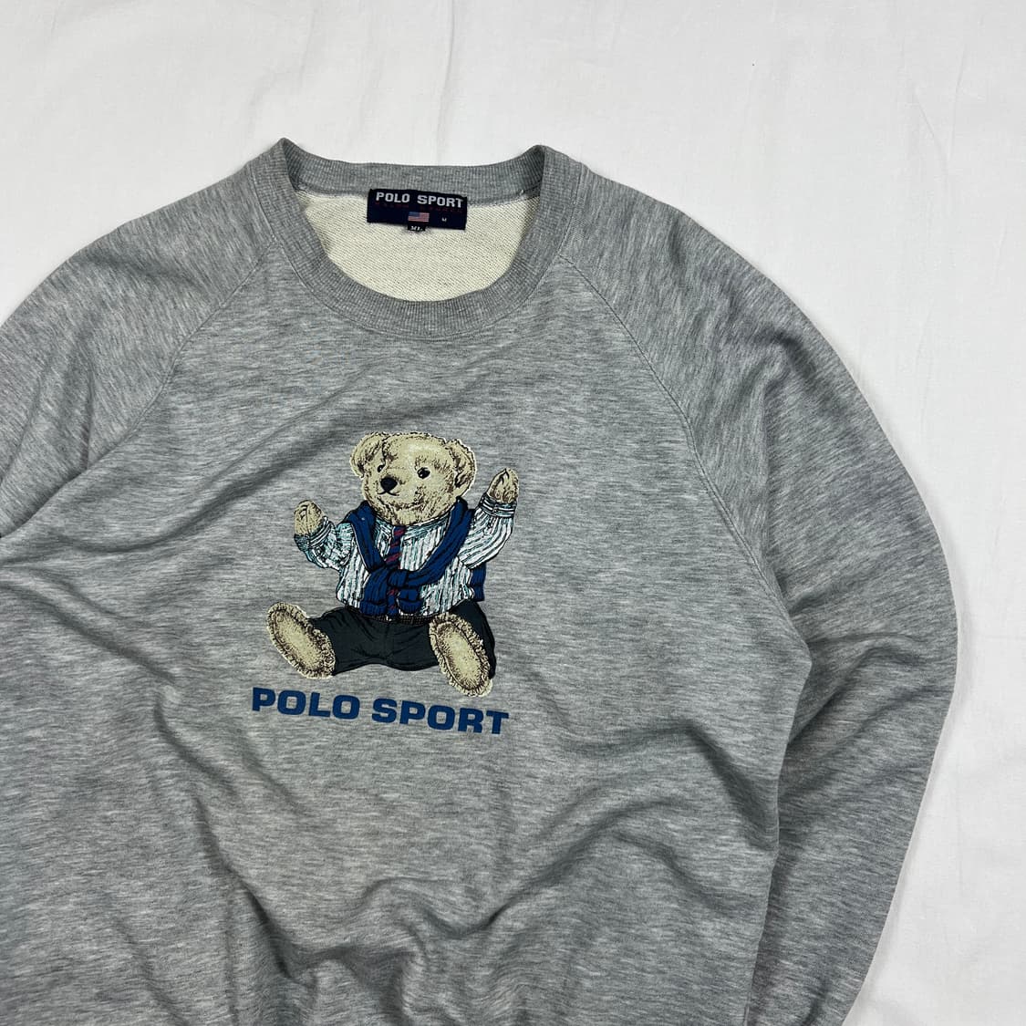 90‘s 폴로스포츠 polo sport 싯다운 베어 스웻셔츠 맨투맨 상품이미지3