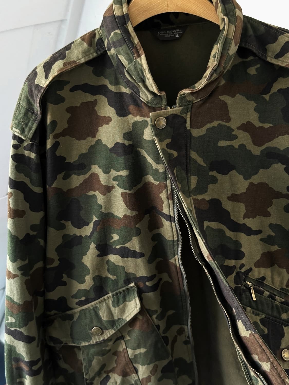 Camo design mild cotton blouson 상품이미지8