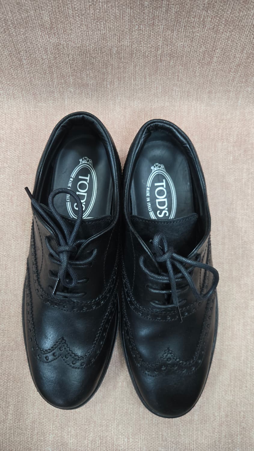 토즈 260mm- 블랙 윙팁 옥스포드 남성구두 상품이미지2