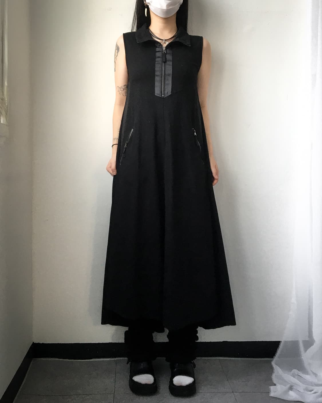 High neck sleeveless onepiece 상품이미지8