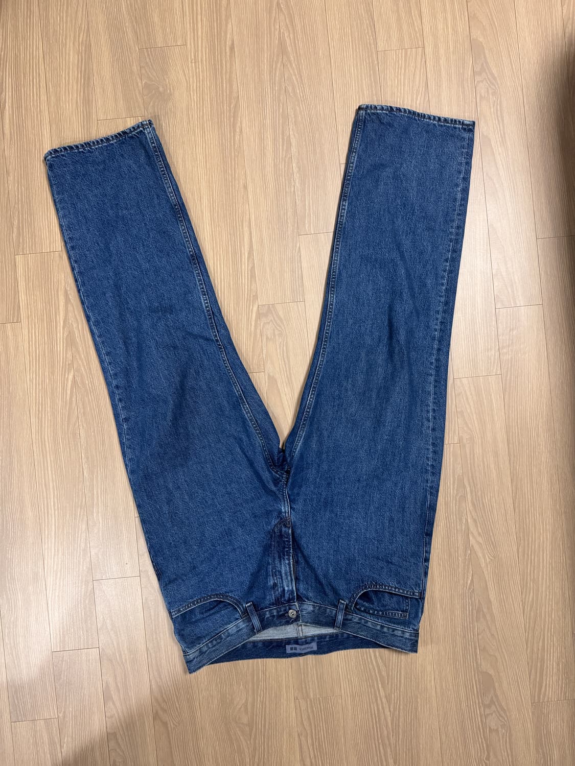 2개 유니클로 x JWA 스트레이트진 진청,중청 데님 2개 팝니다 상품이미지7