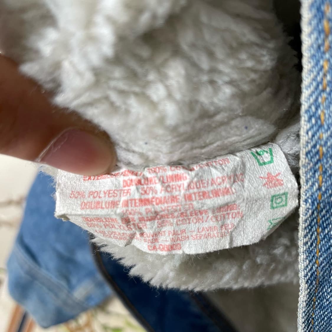 1980s Lee 스톰라이더 쉐르파 데님자켓 상품이미지7