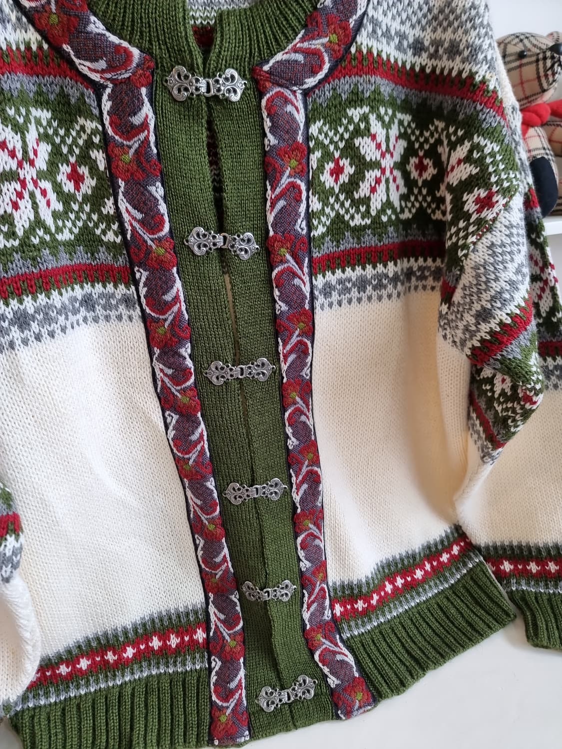 Nordstrikk 노르딕 패턴 울 가디건 상품이미지4