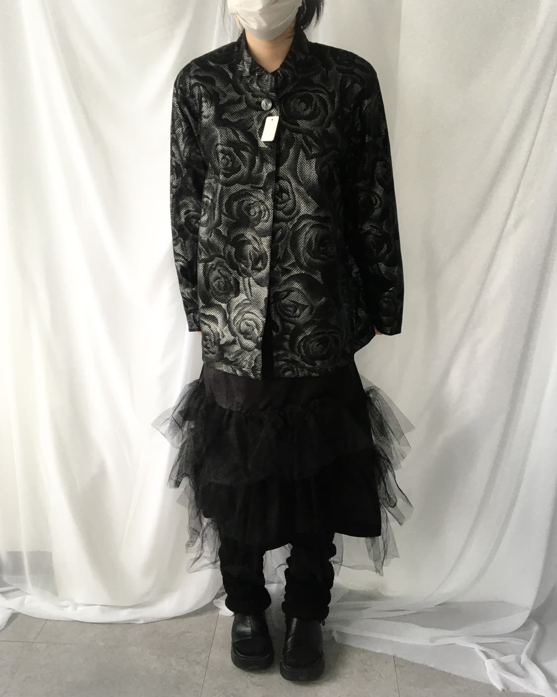 Flower pattern glossy jacket 상품이미지5