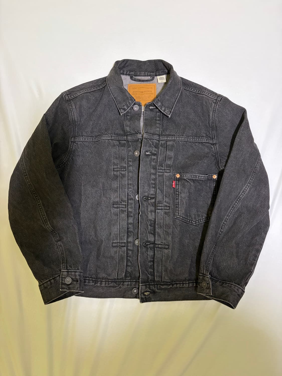 리바이스 타입1 흑청 트러커 s사이즈 상품이미지1