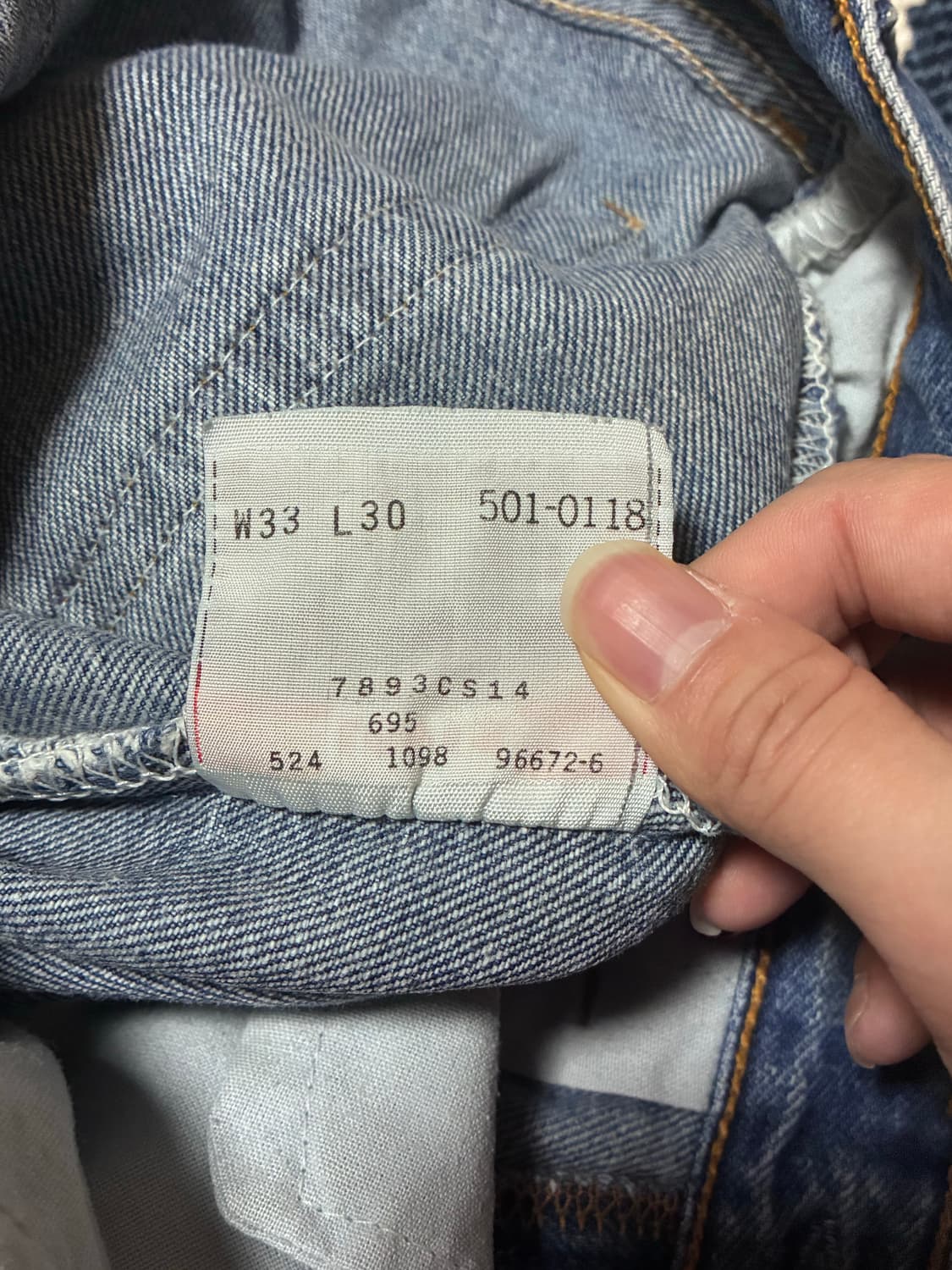 리바이스 501  90s usa 33X30 상품이미지8
