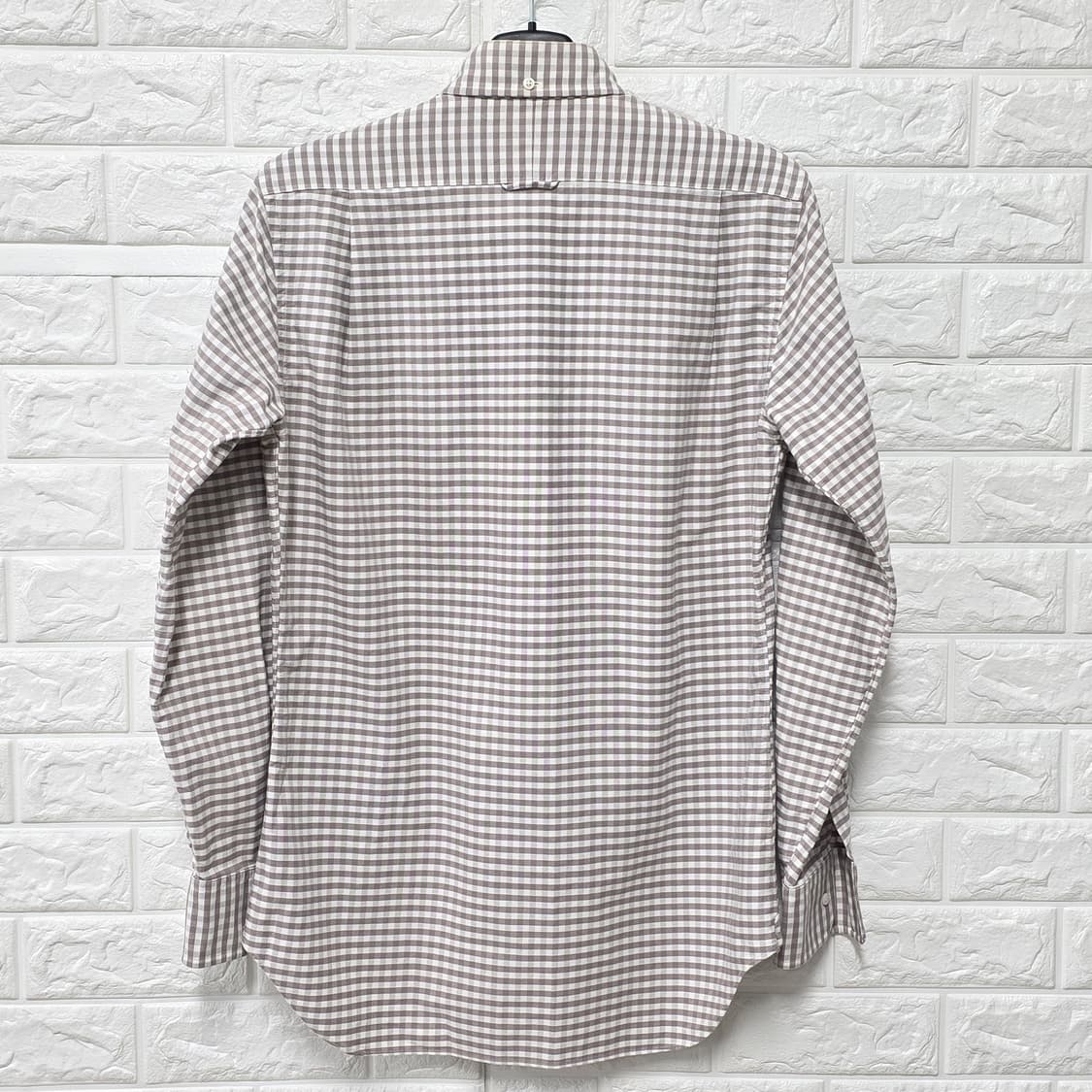 택포) 톰브라운  깅엄 체크 셔츠 L 상품이미지4