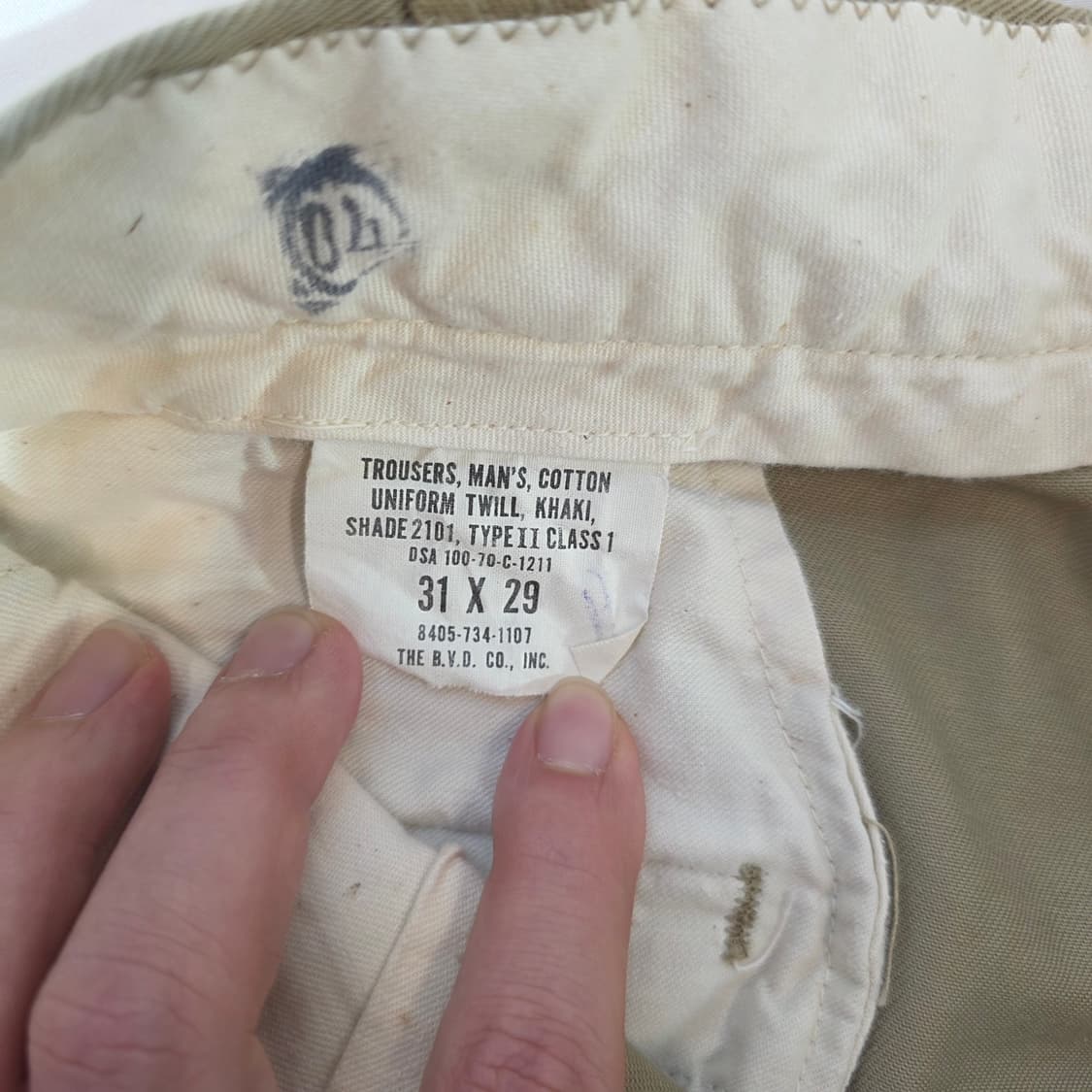 [31X29]60s 미군 오리지널 오피서 치노 팬츠 상품이미지4